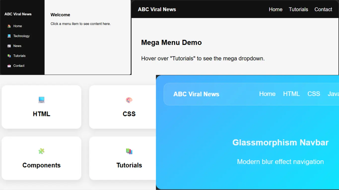 Free Responsive Navigation Menus for Web Design