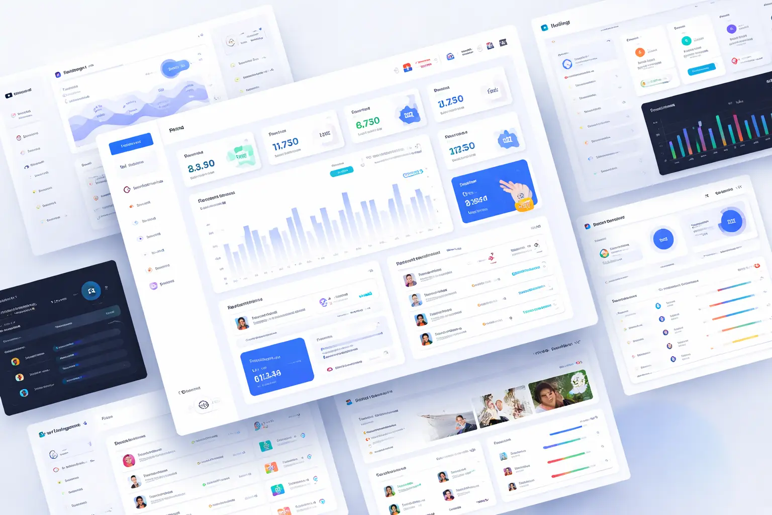 SaaS Dashboard UI Kit admin dashboard overview
