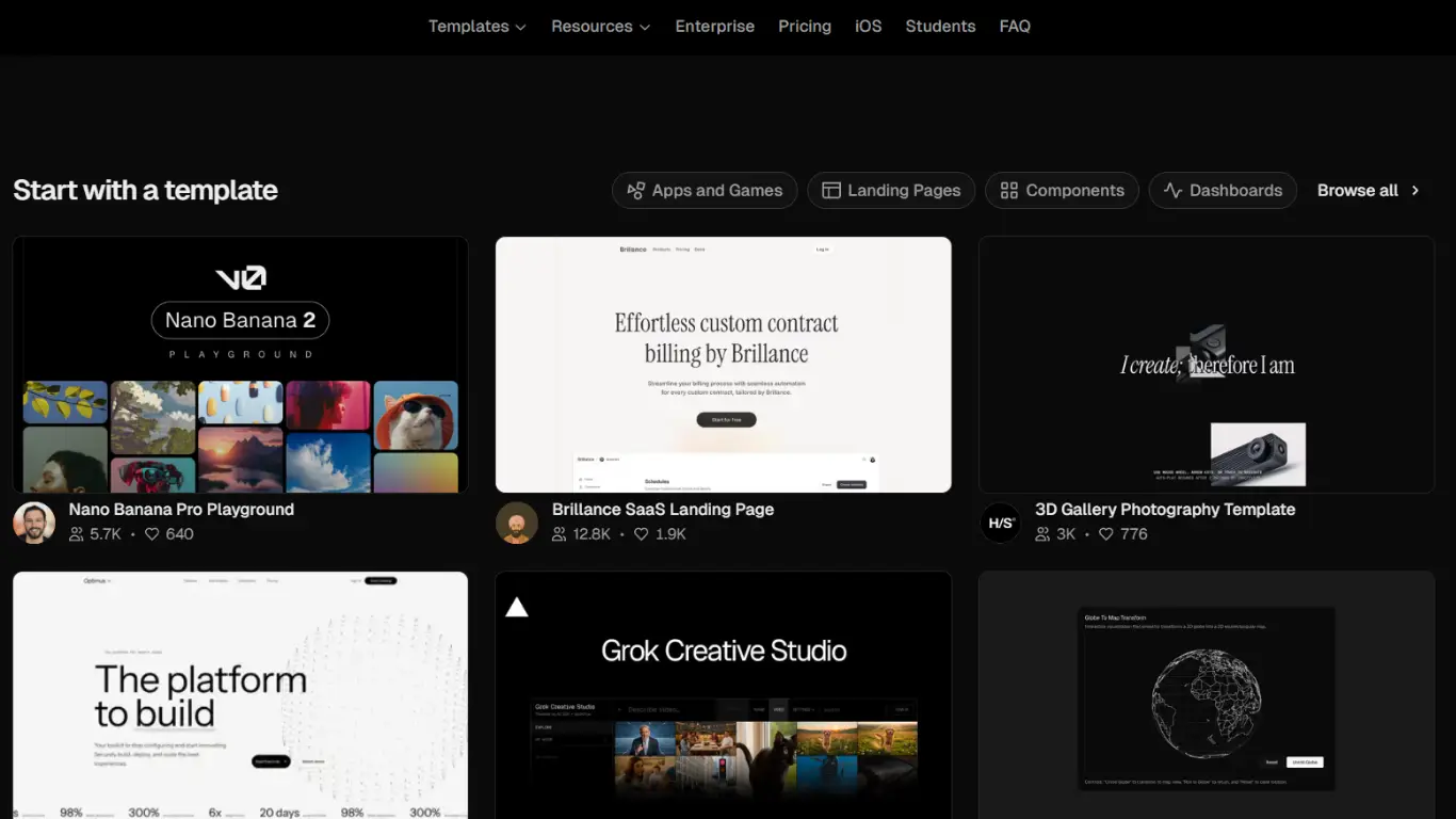 Using AI tools like v0 to build modern web development interfaces and frontend layouts