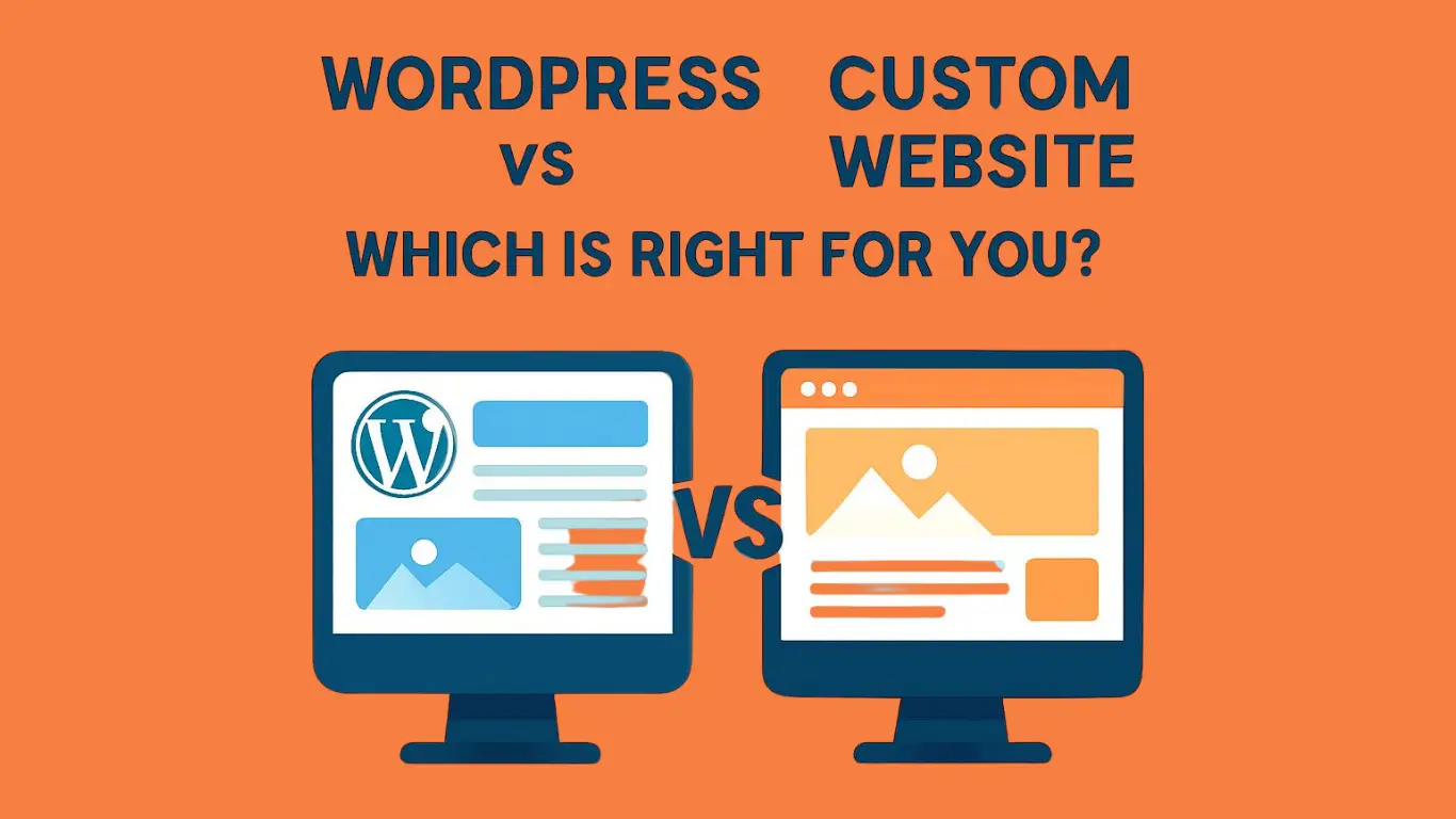 Comparison between WordPress and a custom-coded website for developers and business owners